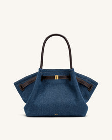 Hana Medium Denim Tote Bag - Blue Denim