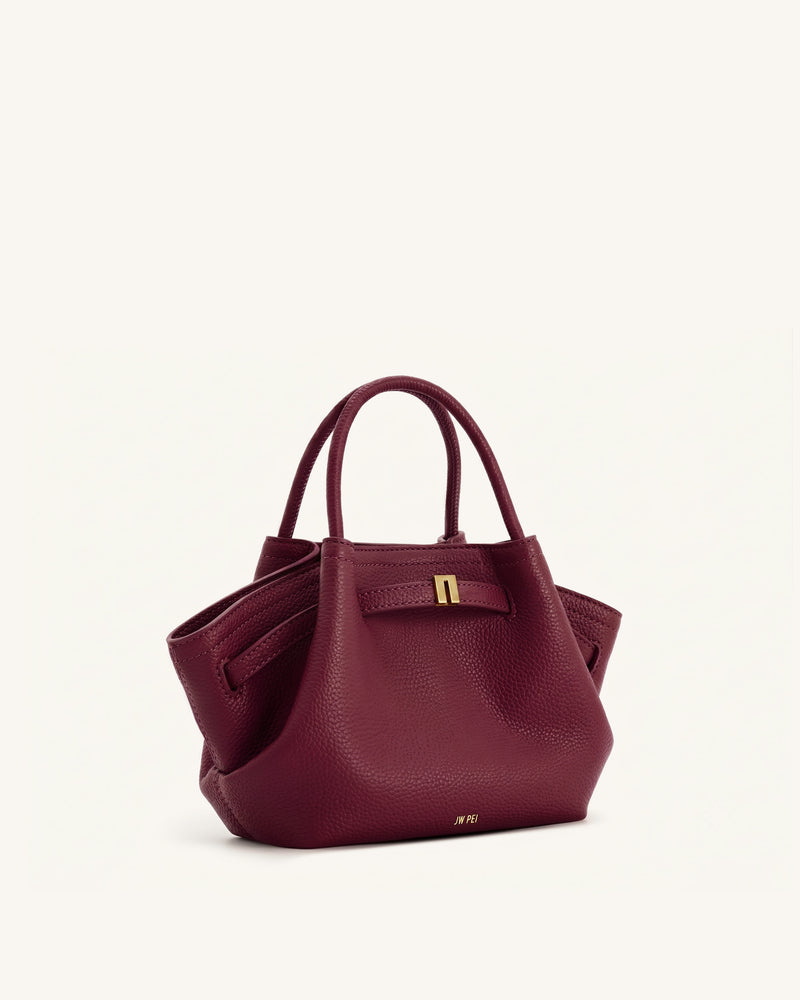 Hana Mini Tote Bag - Burgundy