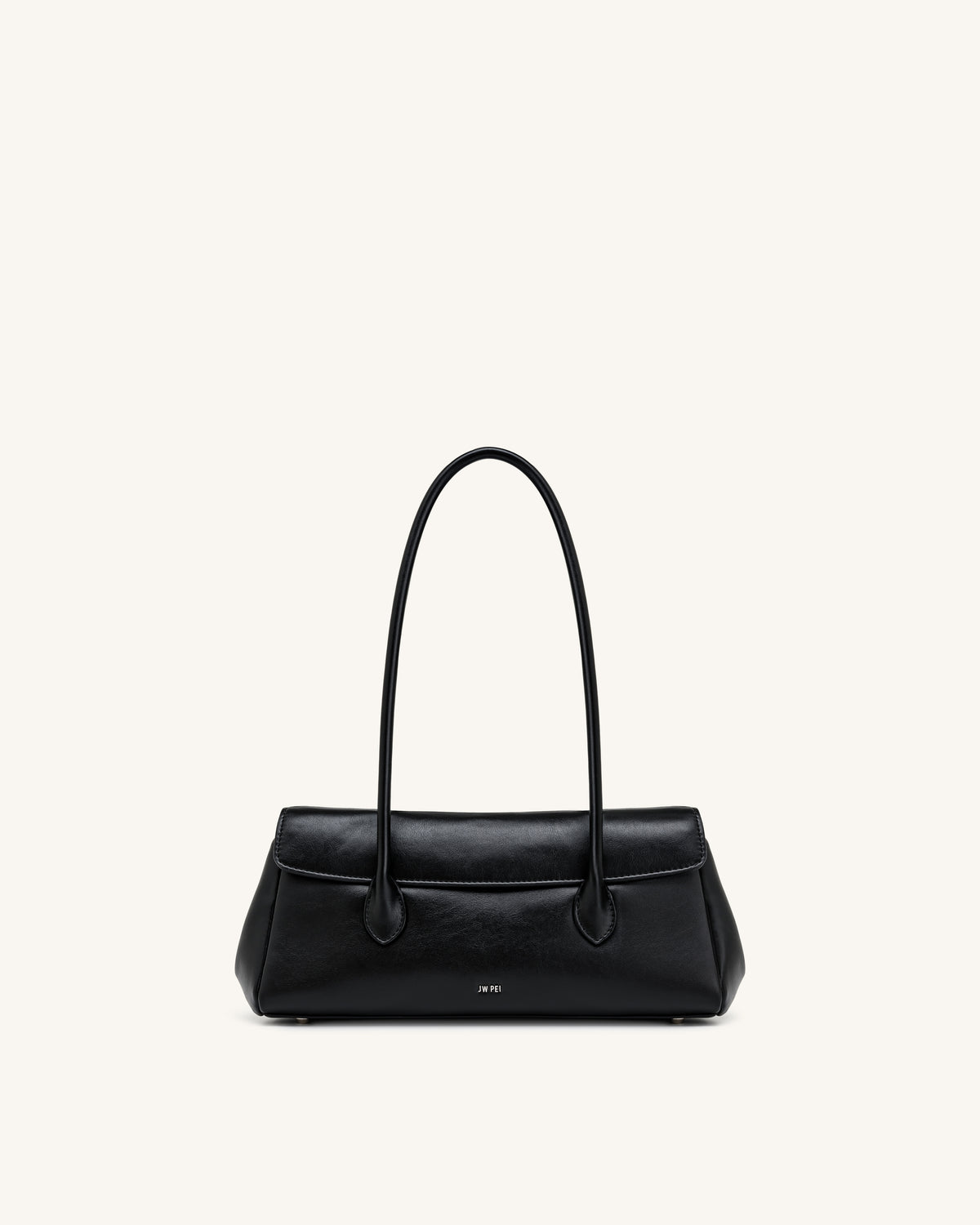 Solenne East-West Shoulder Bag - Black