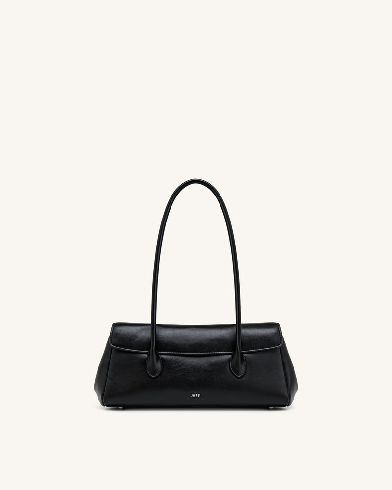 Solenne East-West Shoulder Bag - Black