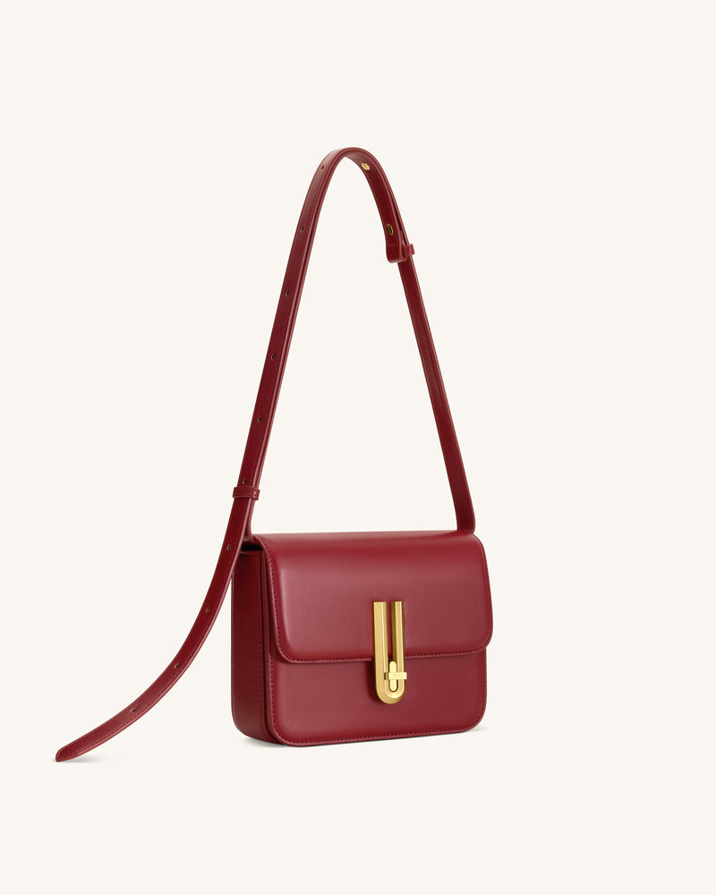 Evania Lock Shoulder Bag - Red