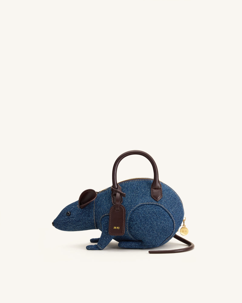 Mia Mouse Top Handle Bag - Blue Denim