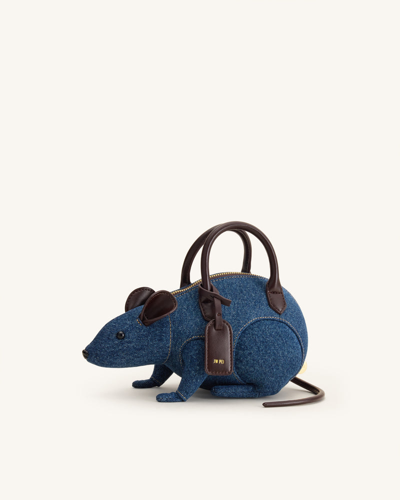 Mia Mouse Top Handle Bag - Blue Denim