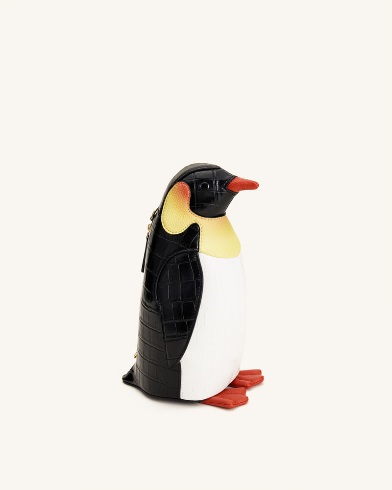 Pia Penguin Crossbody Bag - Black/White