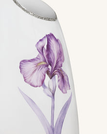 Beaded Trim Floral Mini Dress - White