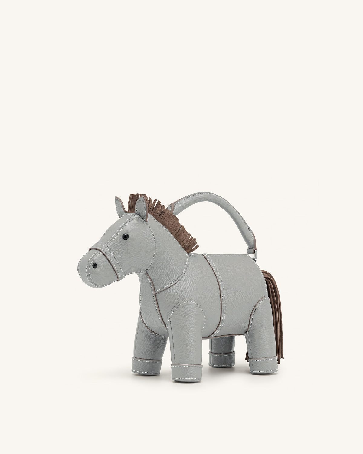 Harper Horse Top Handle Bag - Grey