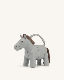 Harper Horse Top Handle Bag - Grey