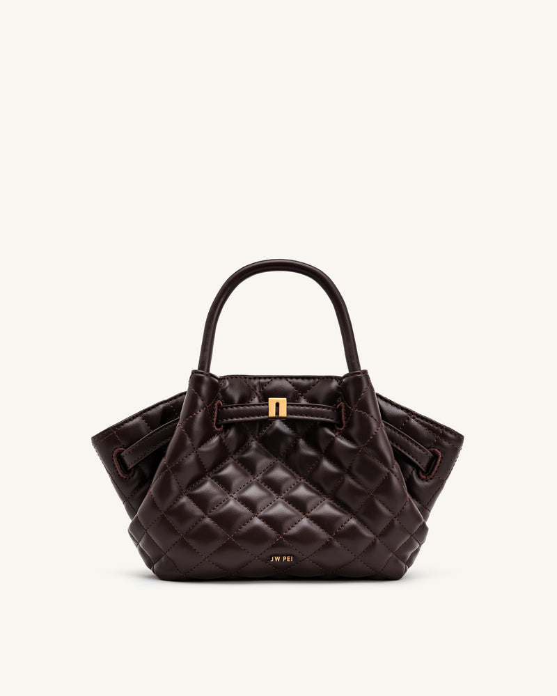 Hana Mini Tote Bag - Dark Chocolate Brown