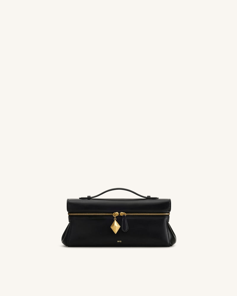 Thea East-West Top Handle Bag - Black