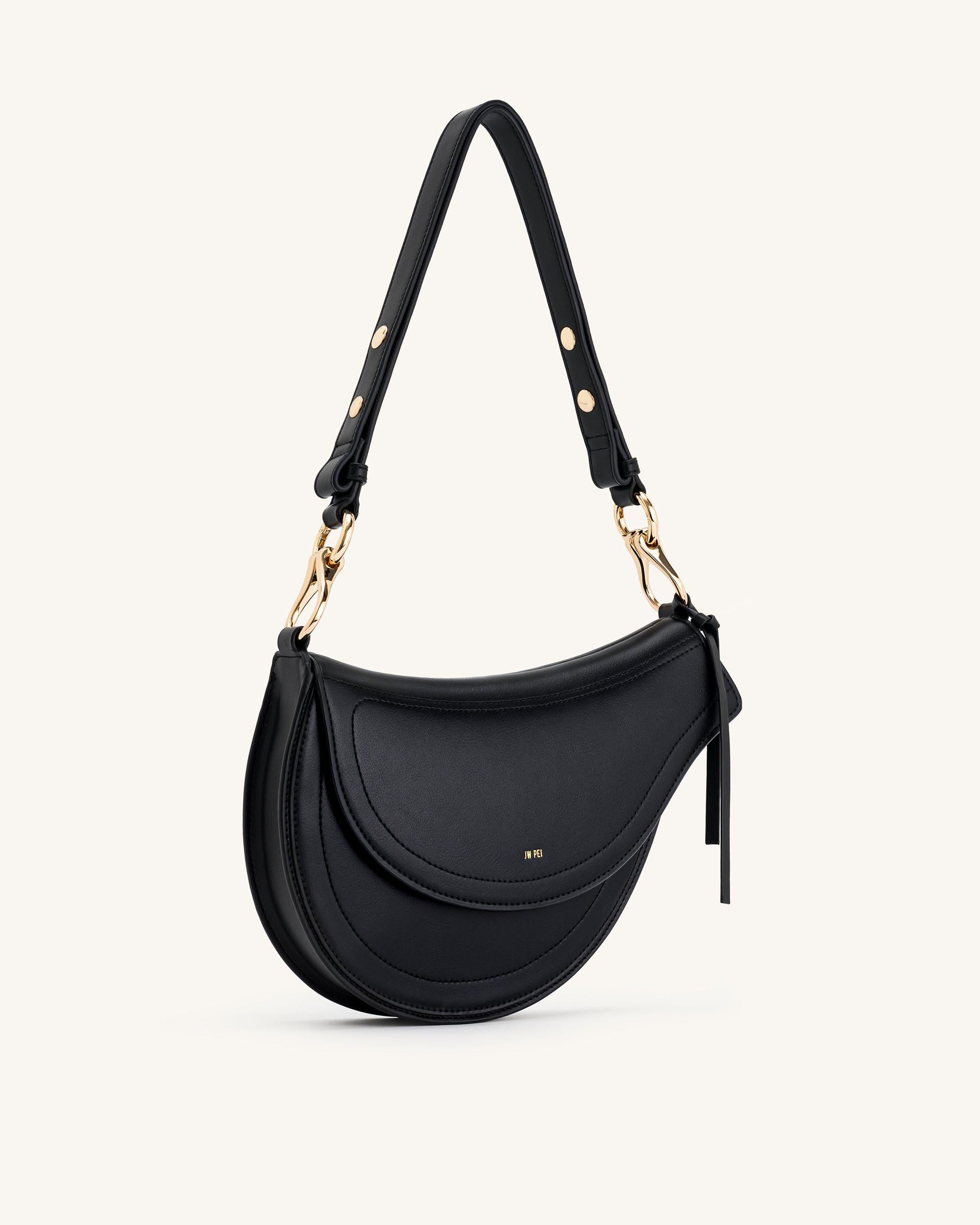 Ashlie Crossbody Bag - Black | JW PEI
