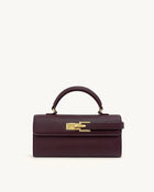 Keyla Top Handle Bag - Deep Burgundy