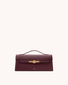 Lena Metal Rope Knot Top Handle Bag - Deep Claret