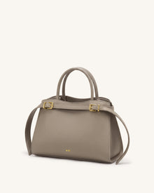 Ella Structured Tote - Taupe