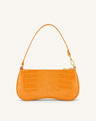 Eva Shoulder Bag - Apricot Yellow Croc