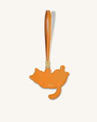 Playful Cat Bag Charm - Orange