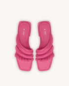 Jada Flat Mule - Rose Red