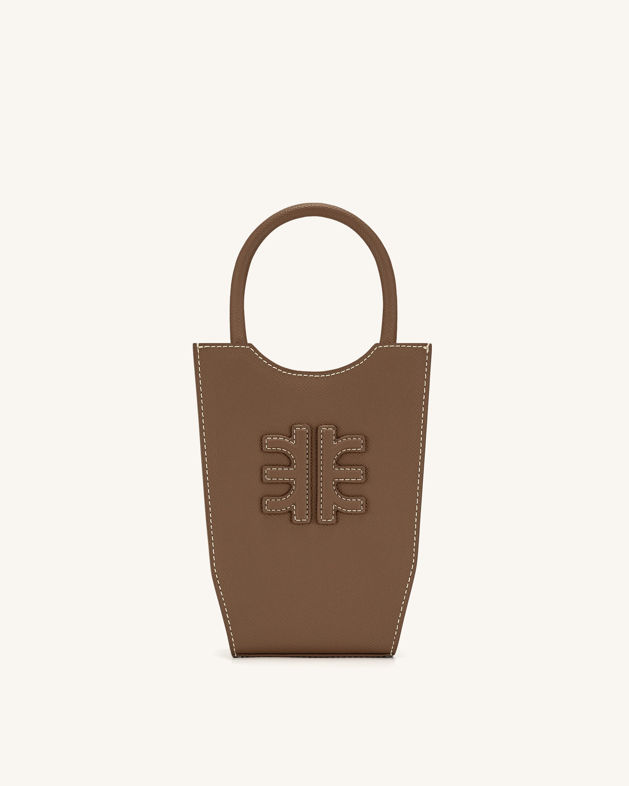 FEI Grained Phone Bag - Brown