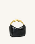 Jenny Human-shaped Handle Handbag - Black
