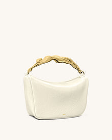 Jenny Human-shaped Handle Handbag - White