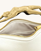 Jenny Human-shaped Handle Handbag - White