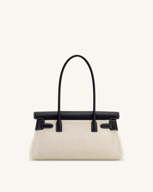Yara Shoulder Bag - Black Canvas
