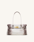 Yara Shoulder Bag - White Croc