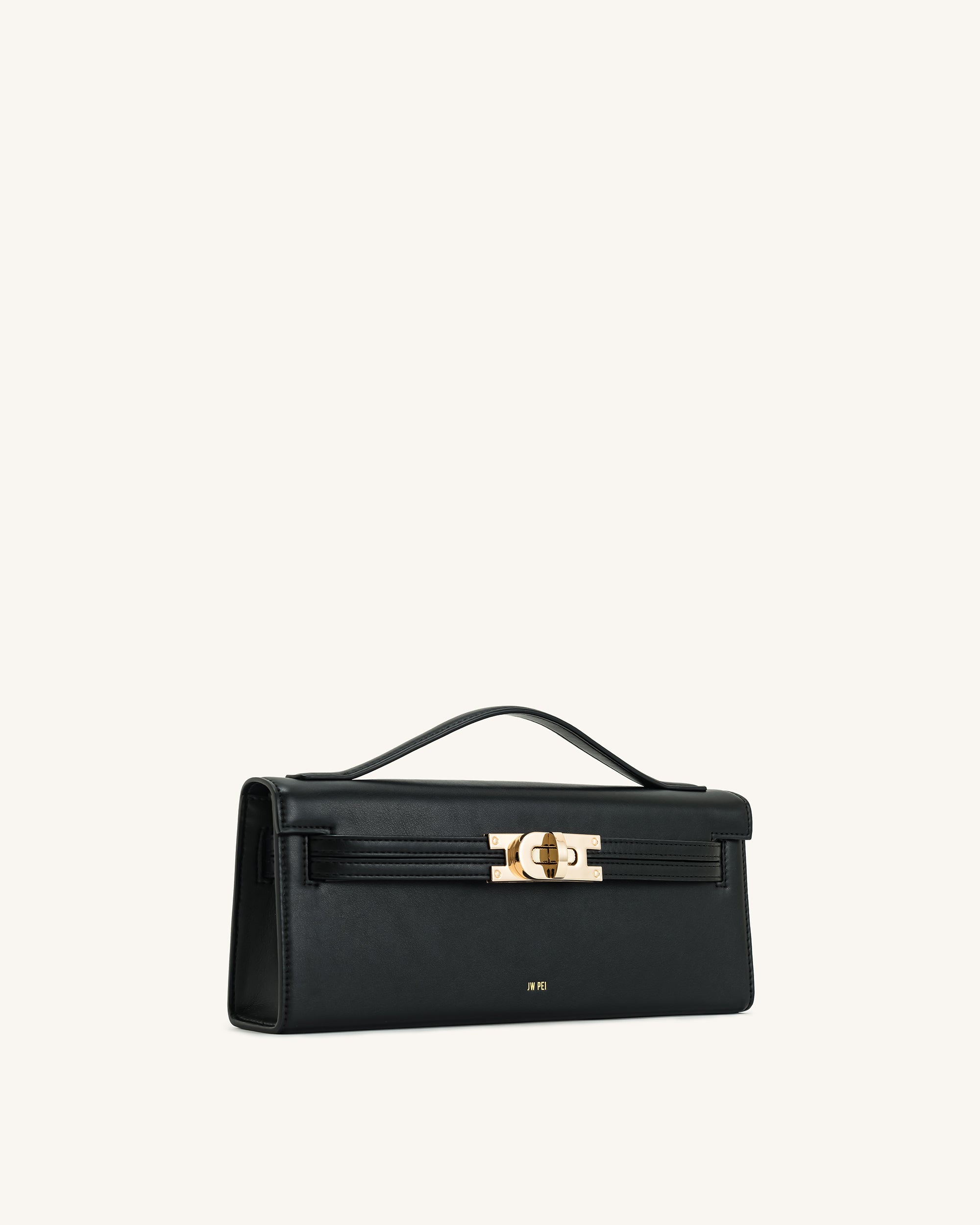 Bria Structured Top Handle Bag - Black | JW PEI
