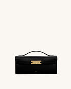Bria Structured Top Handle Bag - Black