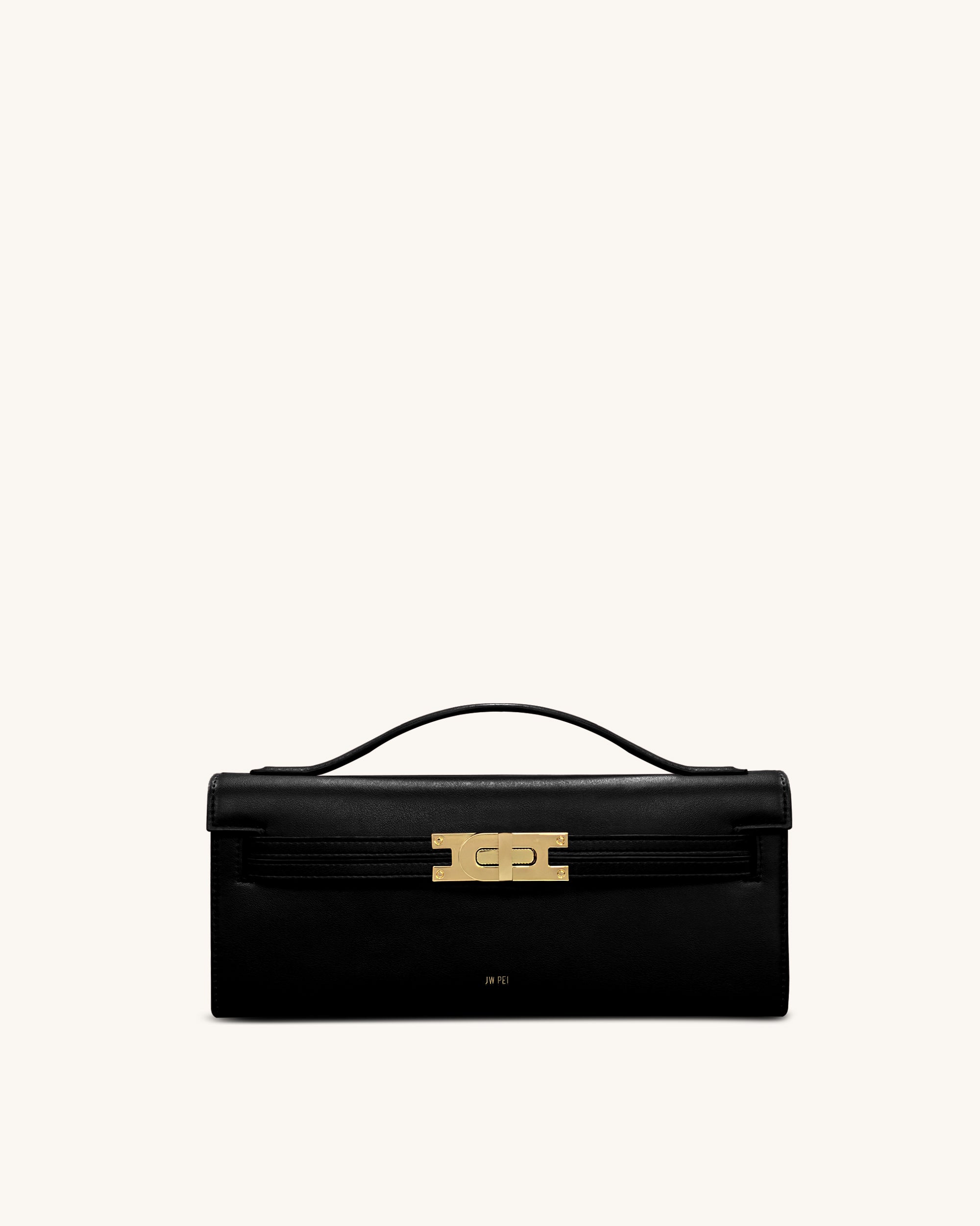 Bria Structured Top Handle Bag - Black