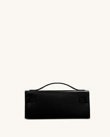 Bria Structured Top Handle Bag - Black