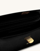 Bria Structured Top Handle Bag - Black