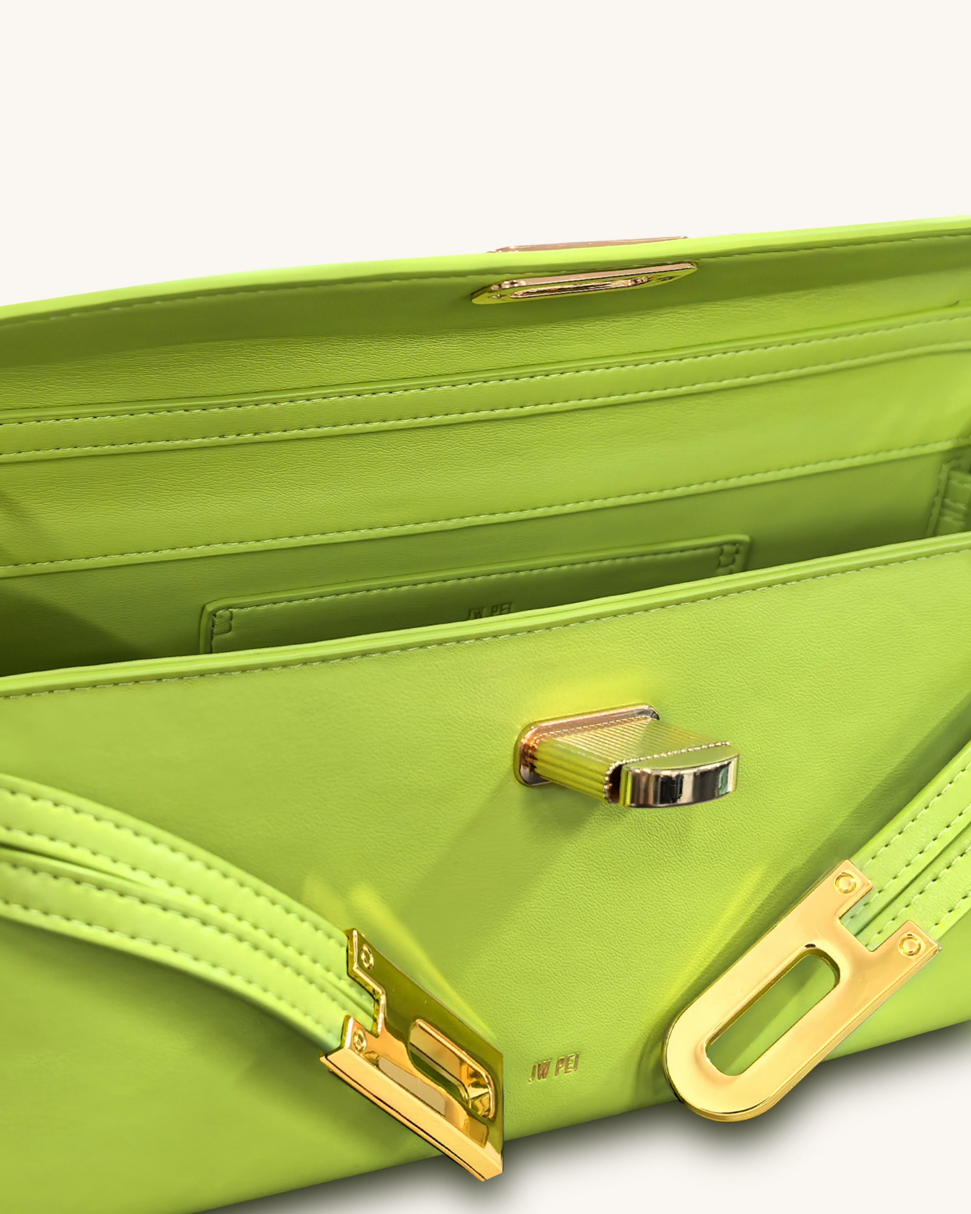 Bria Structured Top Handle Bag - Green