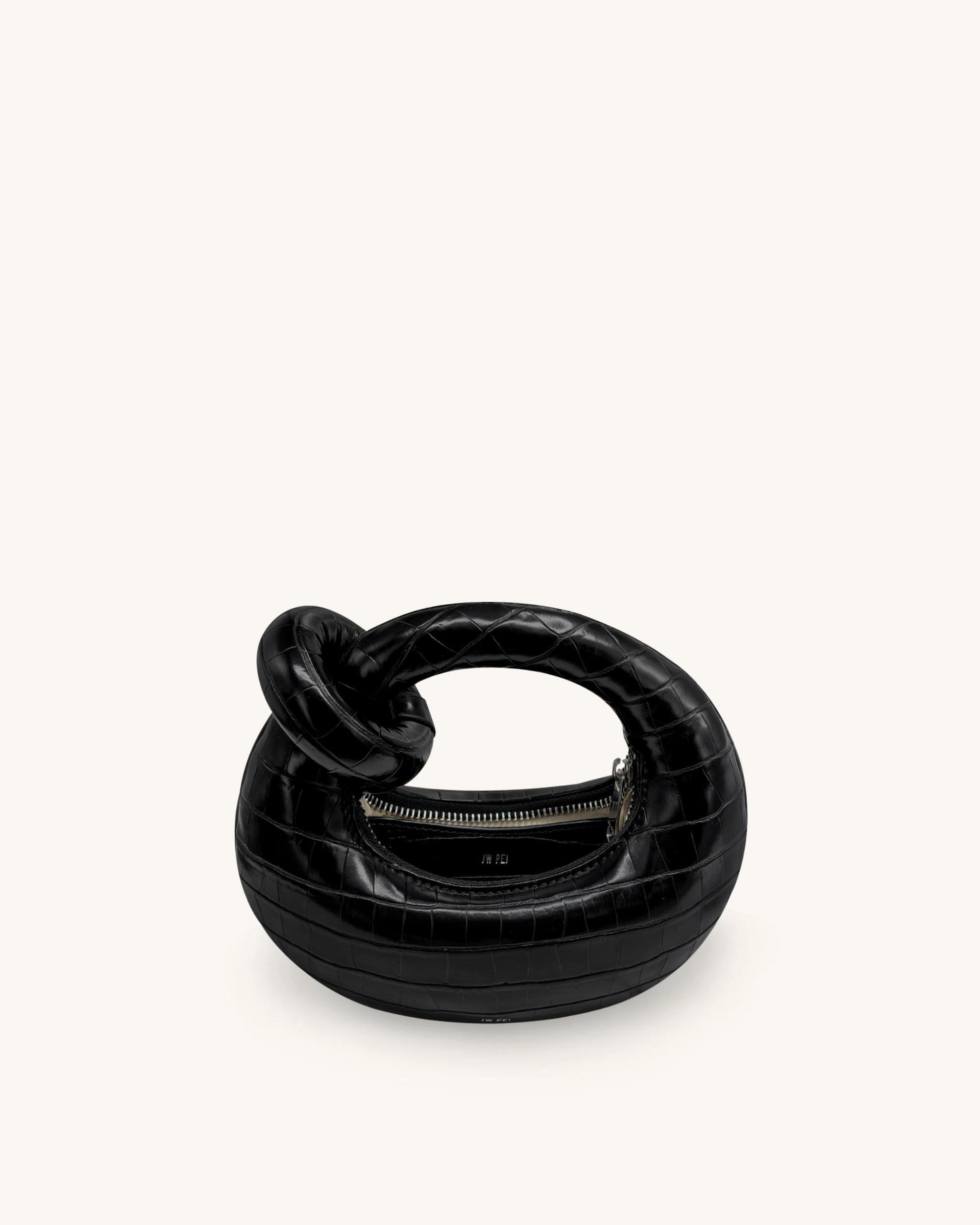 Abacus Mini Top Handle Bag - Black Croc