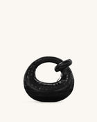 Abacus Mini Top Handle Bag - Black Croc