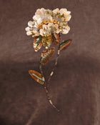Mirage 3D Sequin Flower Tee - Earthy Brown