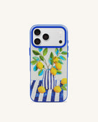 Lemon Vase Art Phone Case - Blue