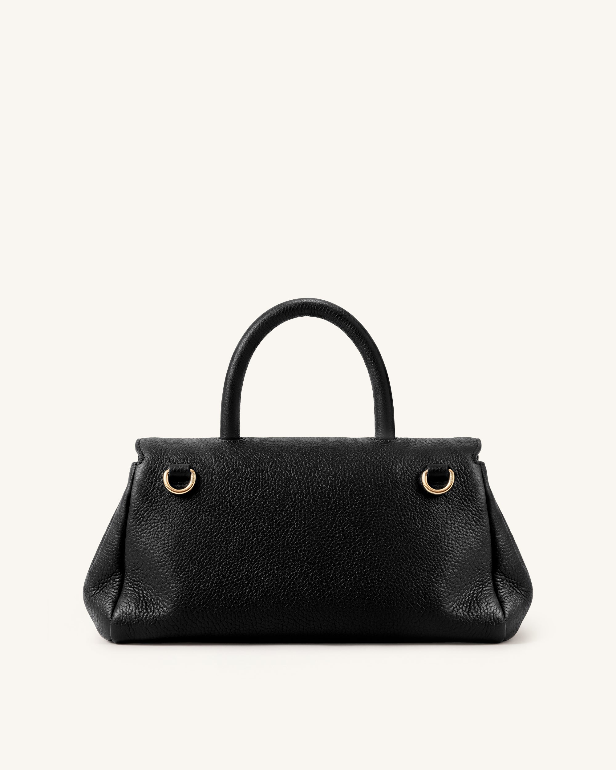 Evania U-Lock Top Handle Bag - Black
