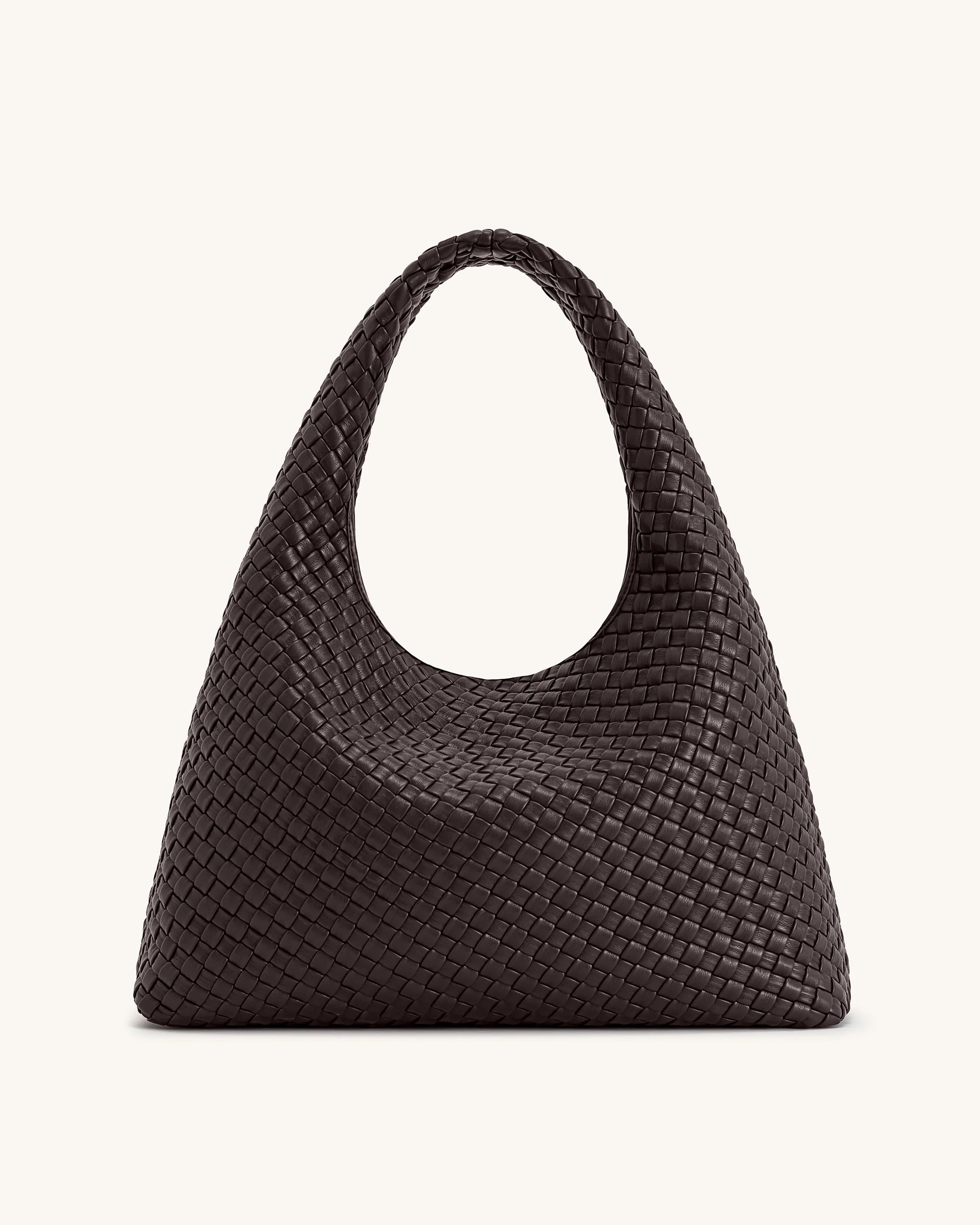 Iaura Woven Shoulder Bag - Mocha Brown