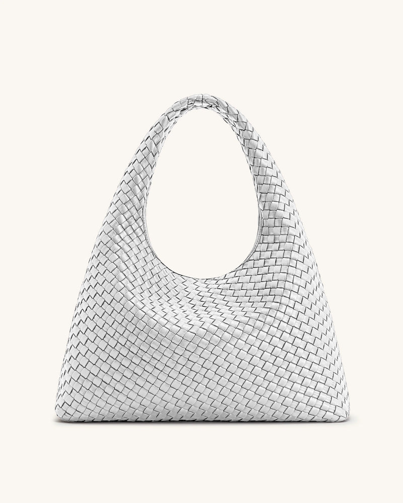 Iaura Woven Shoulder Bag - Silver