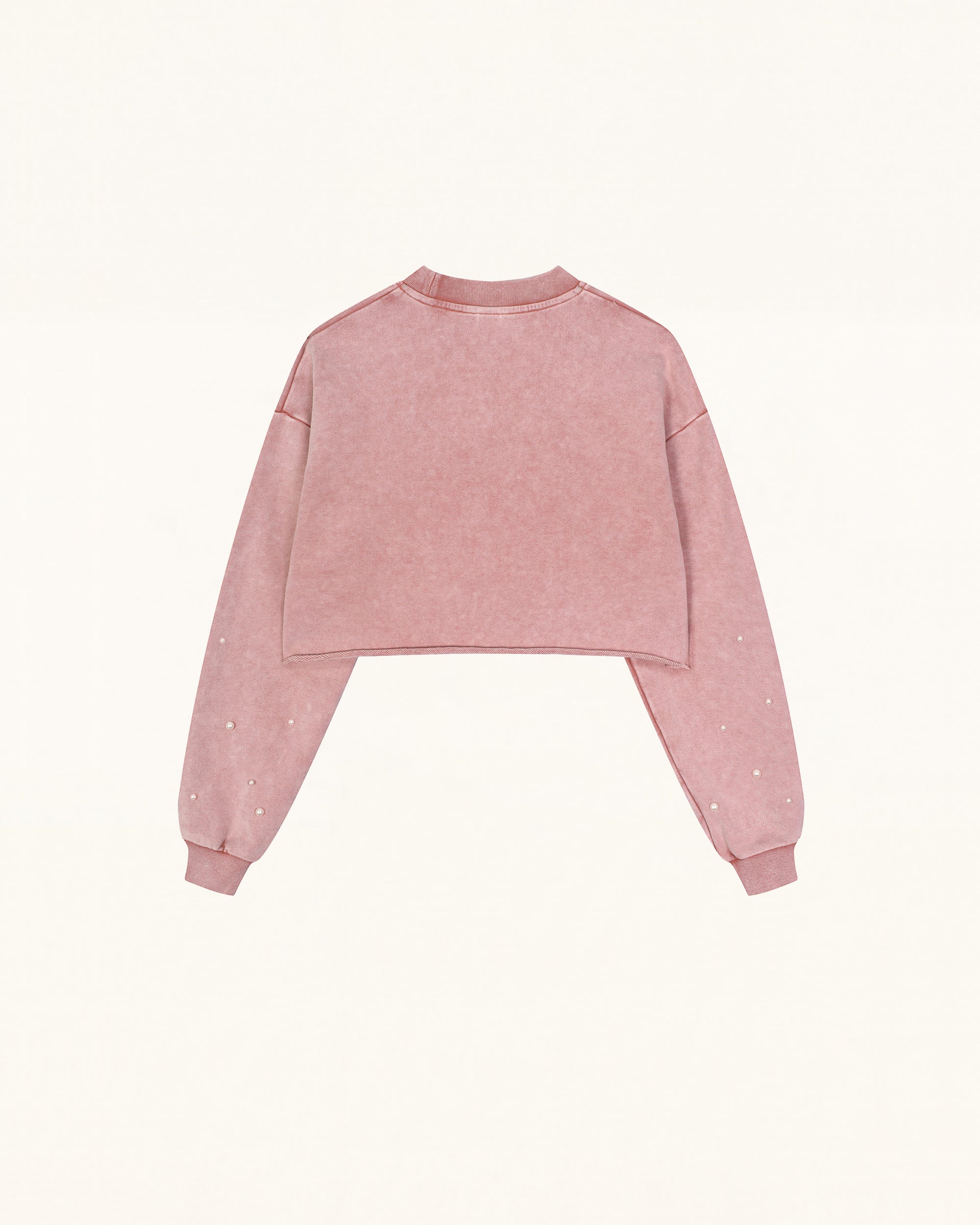 Sparkle Fireworks Cropped Sweatshirt - Bubblegum Pink