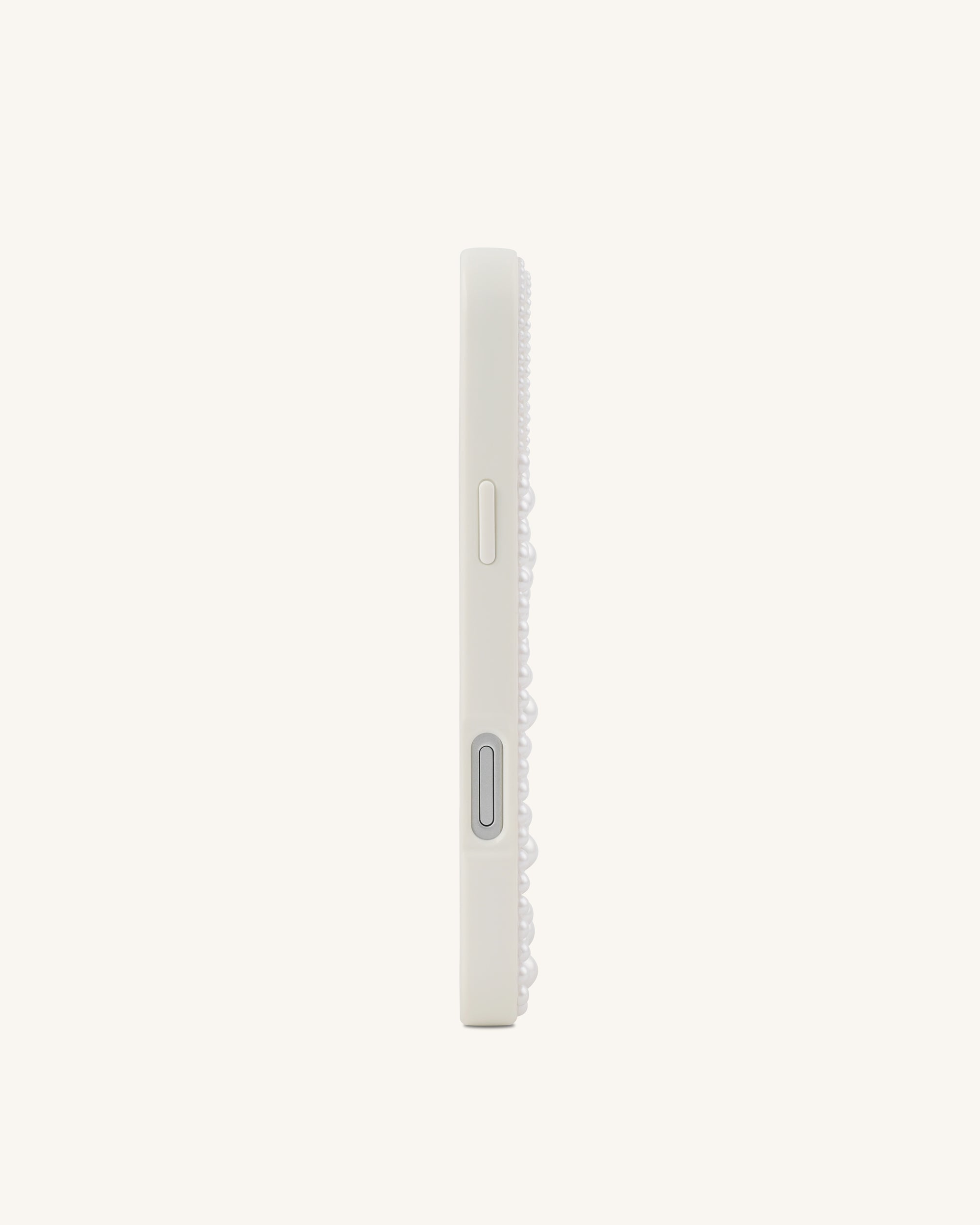 Pastel Seashell Pearl Phone Case - White