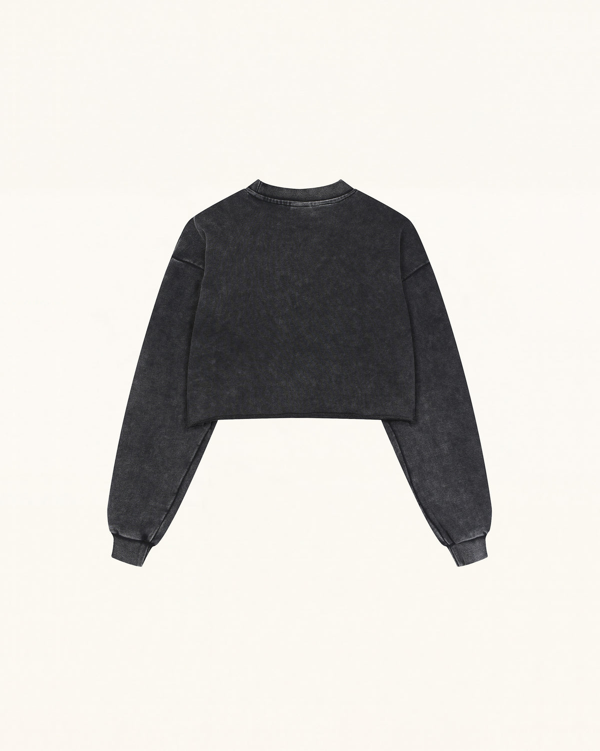Cream 3D Pearl Butterfly Sweatshirt - Black