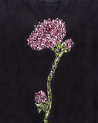 The Enchanted Rhinestone Rose Tee - Faded Black