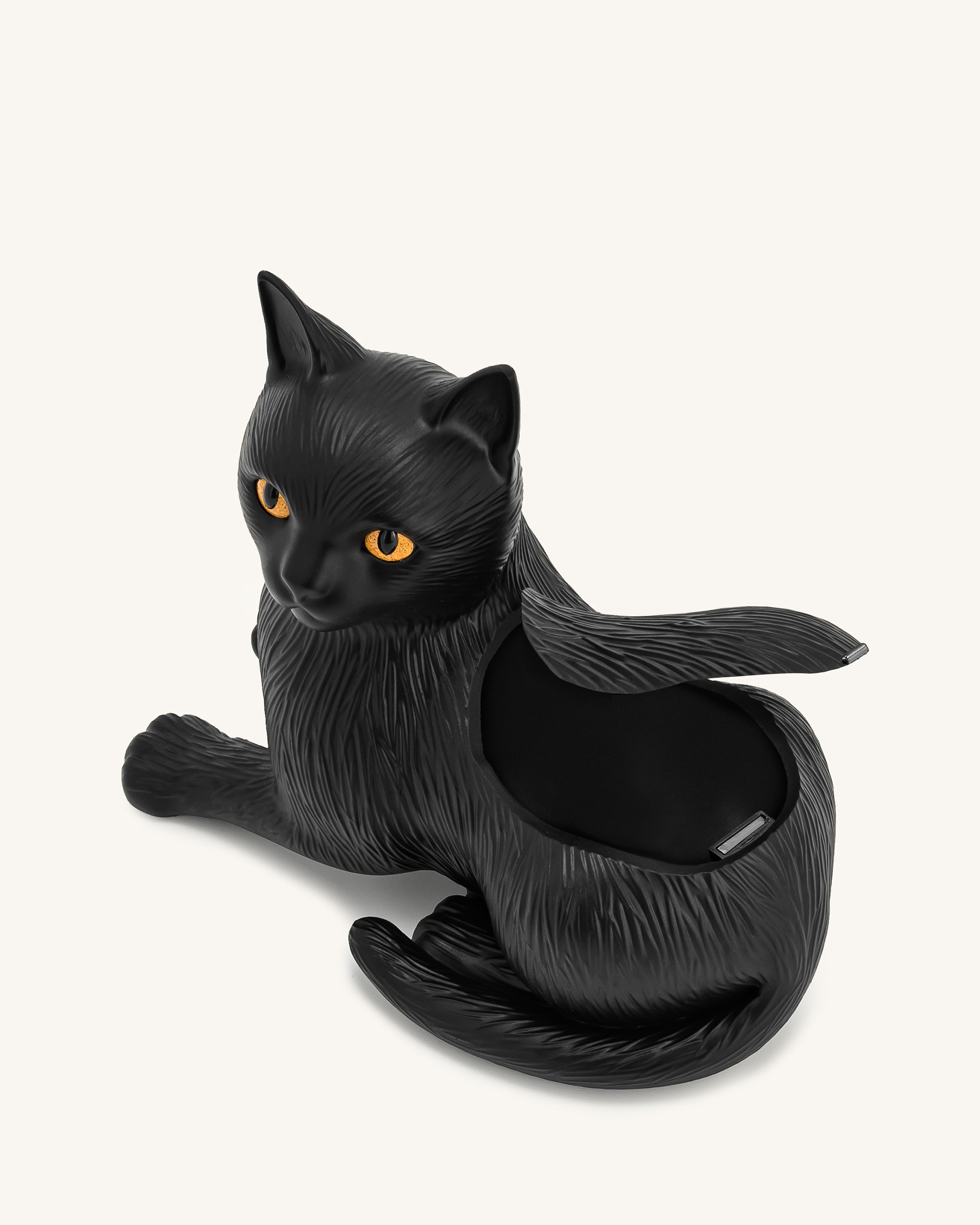 Hedy Black Cat Clutch - Black