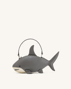 Nerys Shark Look Top Handle Bag - Grey