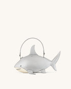 Nerys Shark Look Top Handle Bag - Silver