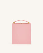 Taya Wine Glass Puppy Pattern Book Shape Clutch Bag - Pink