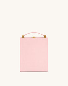 Taya Orchid Motif Book Shape Clutch Bag - Pink