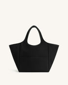Eliana Nylon Tote Bag - Black