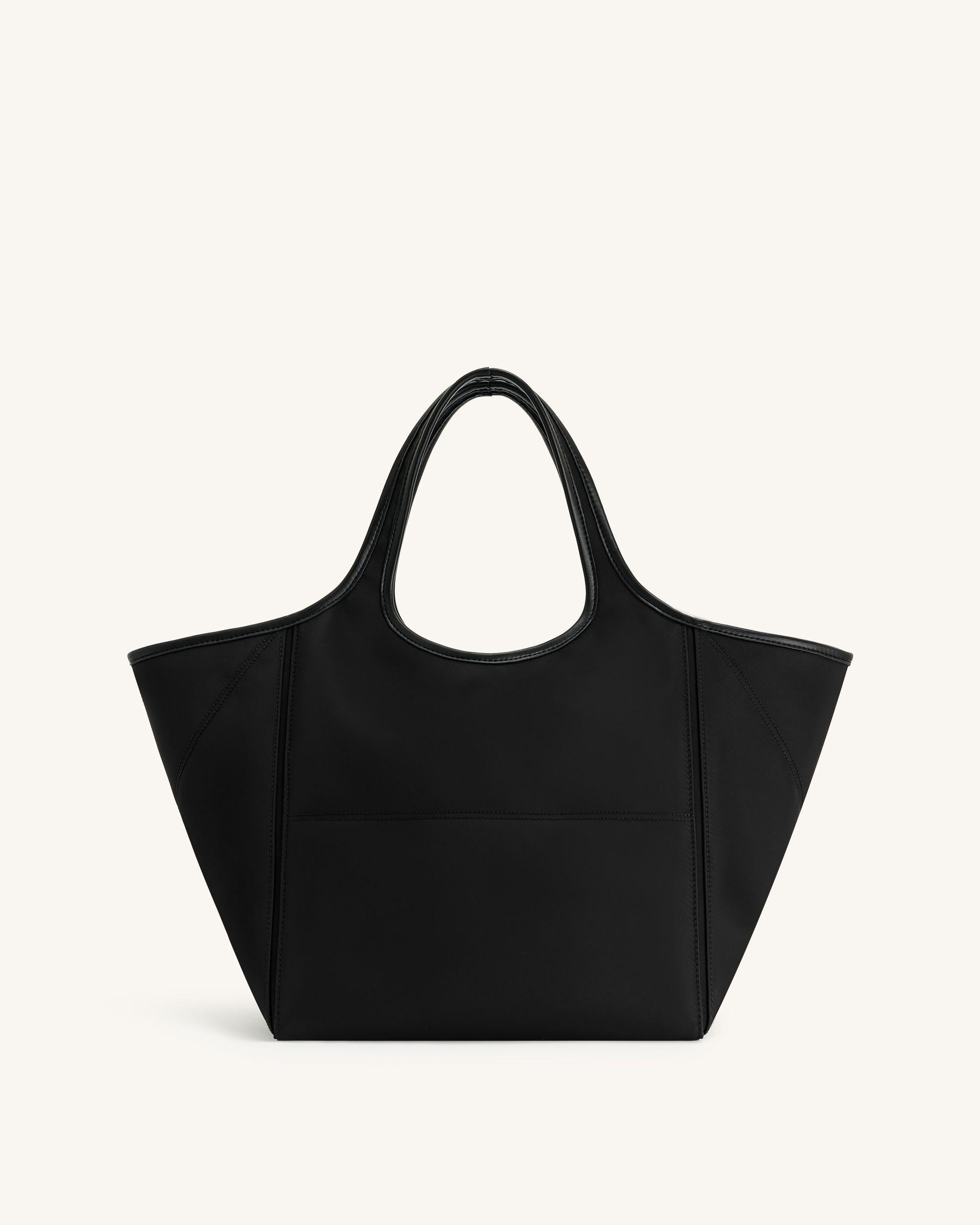 Eliana Nylon Tote Bag - Black